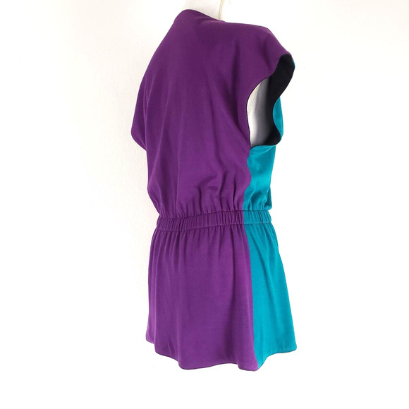 Handmade SIZE XS Color Block REVERSIBLE Black Colorful Cardigan Women Open Front - Picture 2 of 10